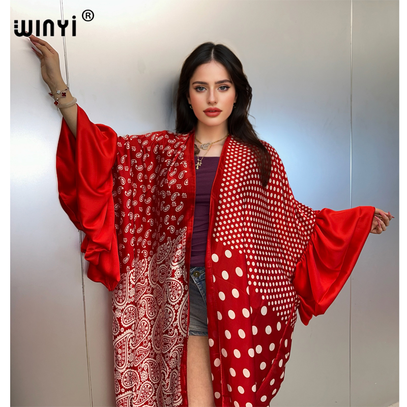 Cover Up Kaftan - فستان كيمونو صيفي للحفلات من WINYI،