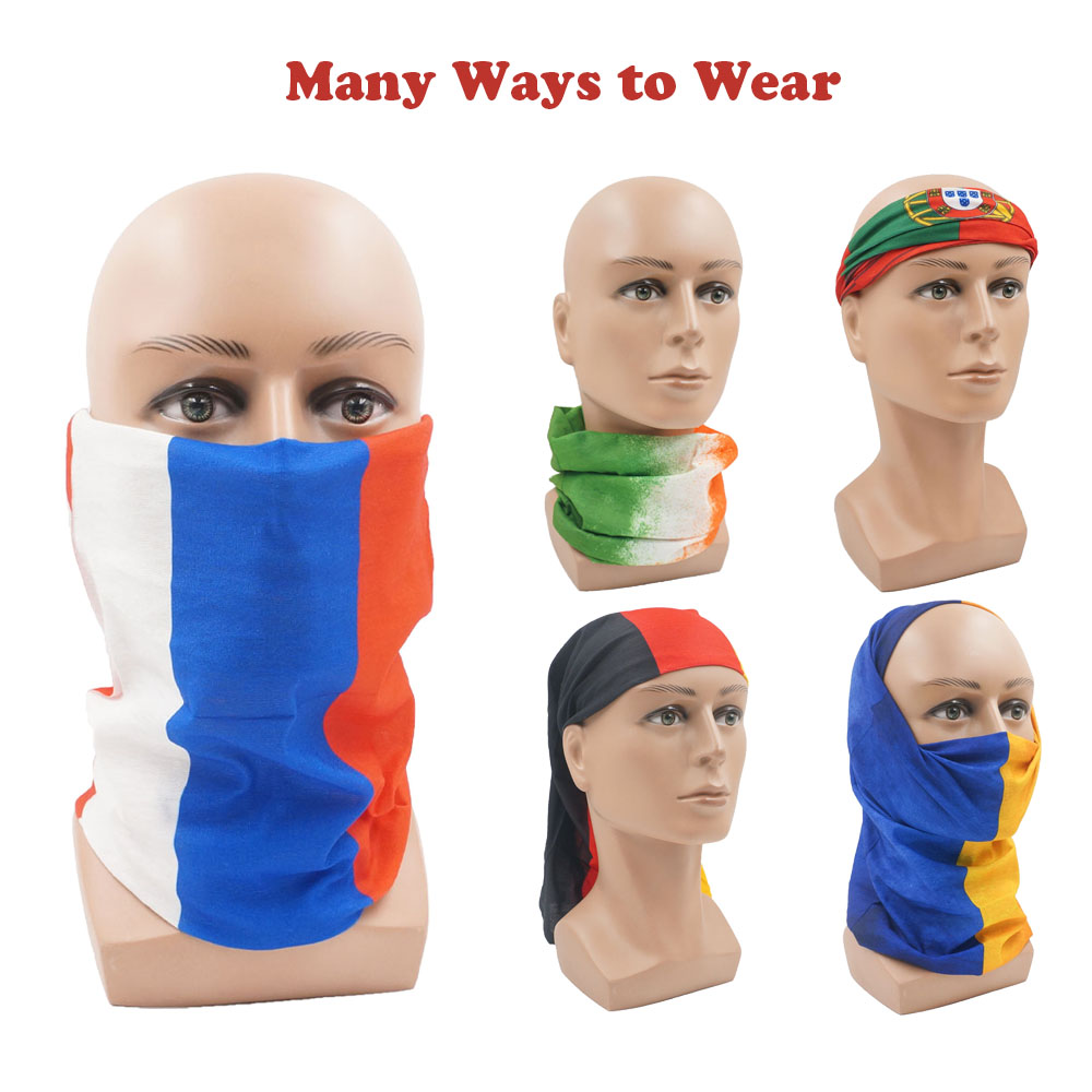 Headband Summer Knit - البلدان الأوروبية الوجه والرقبة الجراب العلم