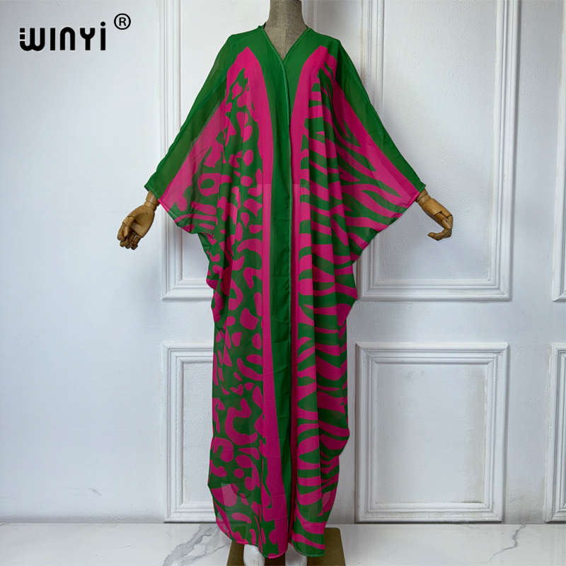 Cover Up Kaftan - فساتين كيمونو فضفاضة بطبعة بوهيمية من
