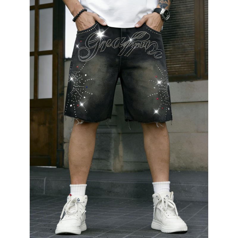 شورت جينز رجالي أمريكي غير مطا - مراجعة Shorts Denim Frayed وسعره