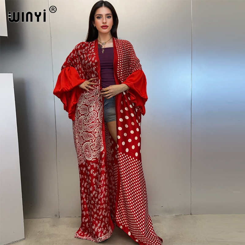 فستان كيمونو صيفي للحفلات من W - مراجعة Cover Up Kaftan وسعره
