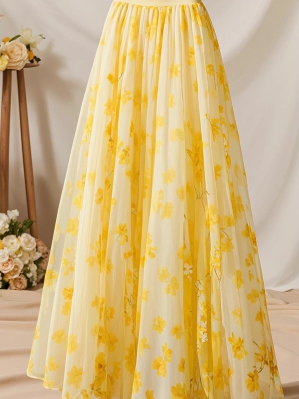 تنورة صيفية 2026 بخصر مرتفع وق - مراجعة Midi Skirt Floral وسعره