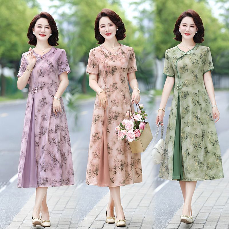فستان ميدي بطبعة زهور للنساء م - مراجعة Midi Skirt Floral وسعره