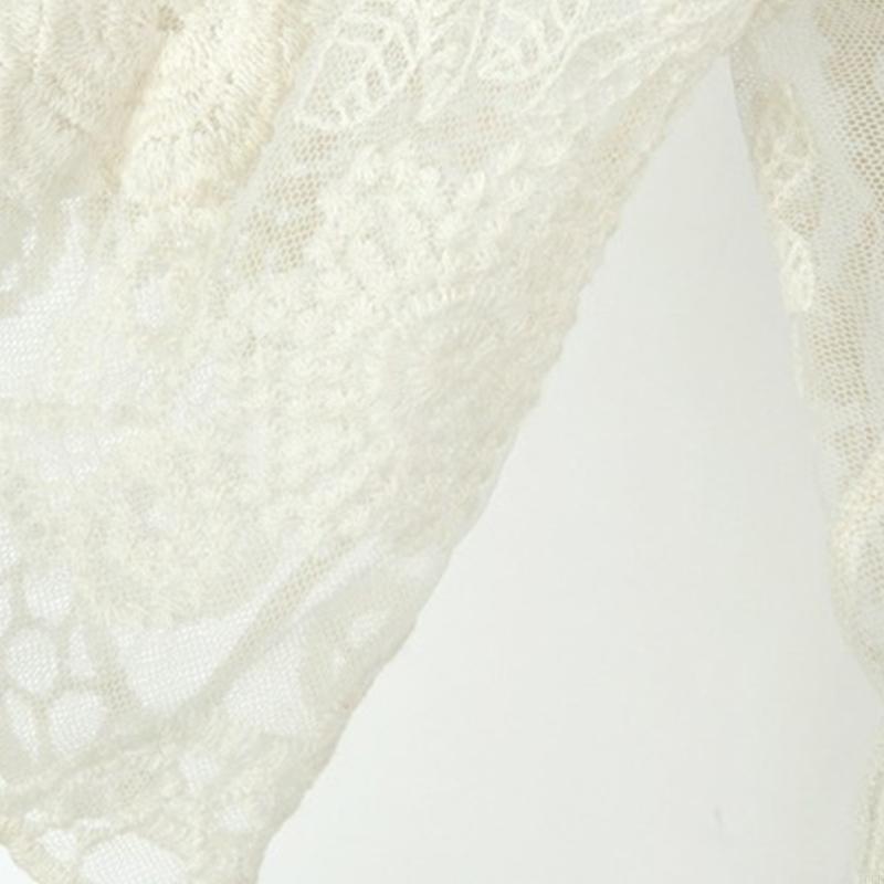 النساء الدانتيل المفتوح المفتو - مراجعة Kimono Sheer Floral وسعره