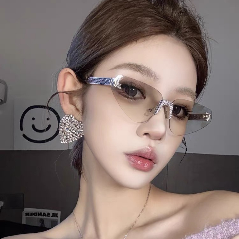 المرأة مثير القط العين بدون شف - مراجعة Sunglasses Cat Eye وسعره