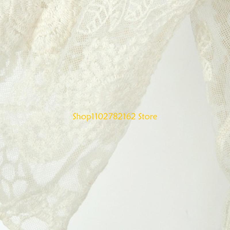 547B سترة نسائية دانتيل مفتوحة - مراجعة Kimono Sheer Floral وسعره