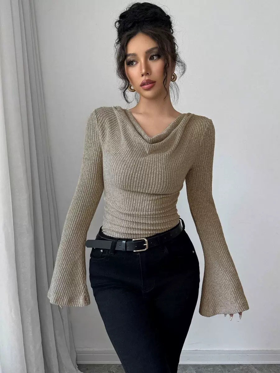 بلوزة نسائية بكتف مكشوف وياقة  - مراجعة Blouse Off Shoulder وسعره