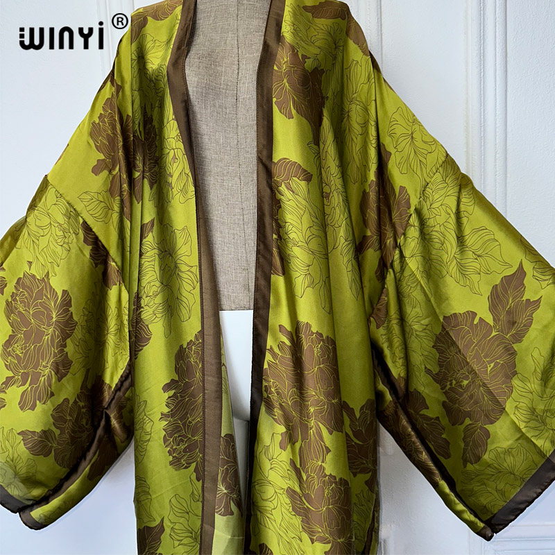 WINYI أفريقيا بوهو طباعة كيمون - مراجعة Cover Up Kaftan وسعره