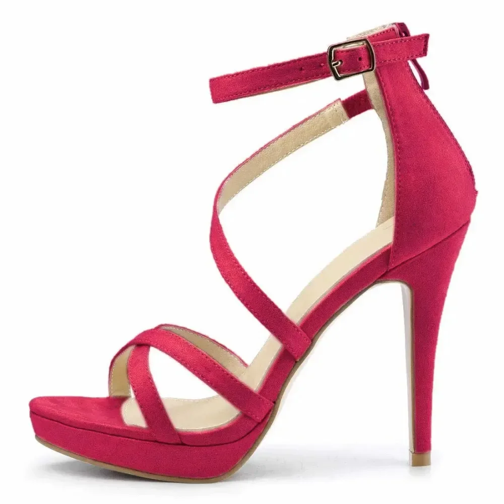 النساء الصنادل الصيف مثير مضخا - مراجعة Sandal Strappy Heeled وسعره