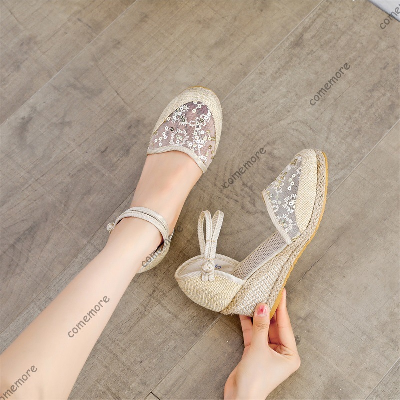 صنادل نسائية بكعب إسبادريل من  - مراجعة Wedge Espadrille Women وسعره