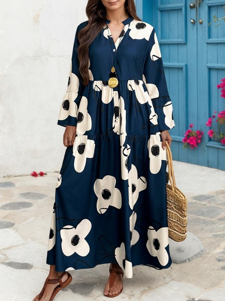 فساتين نسائية بمقاسات كبيرة من - مراجعة Midi Skirt Floral وسعره